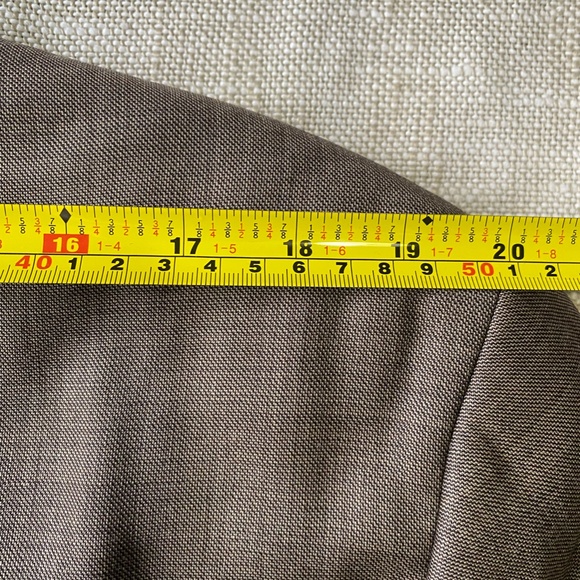 Chaps Mens Brown Black Blend Wool Business Formal Blazer- Sz-48R - Picture 14 of 16